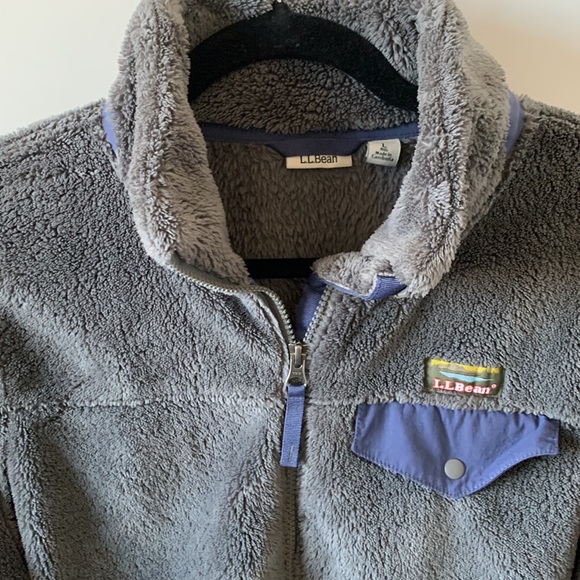 L.L. Bean fleece zip jacket, size large - Picture 2 of 11